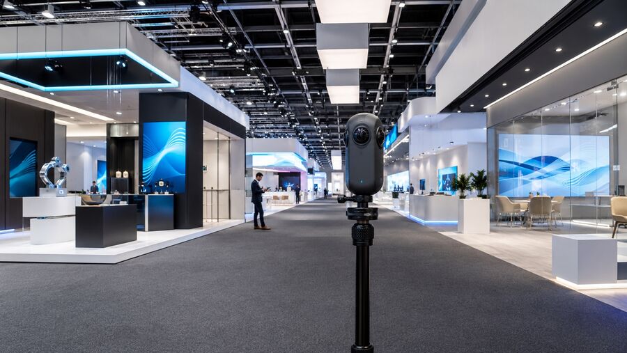 Fuar alanı 360° çekimi